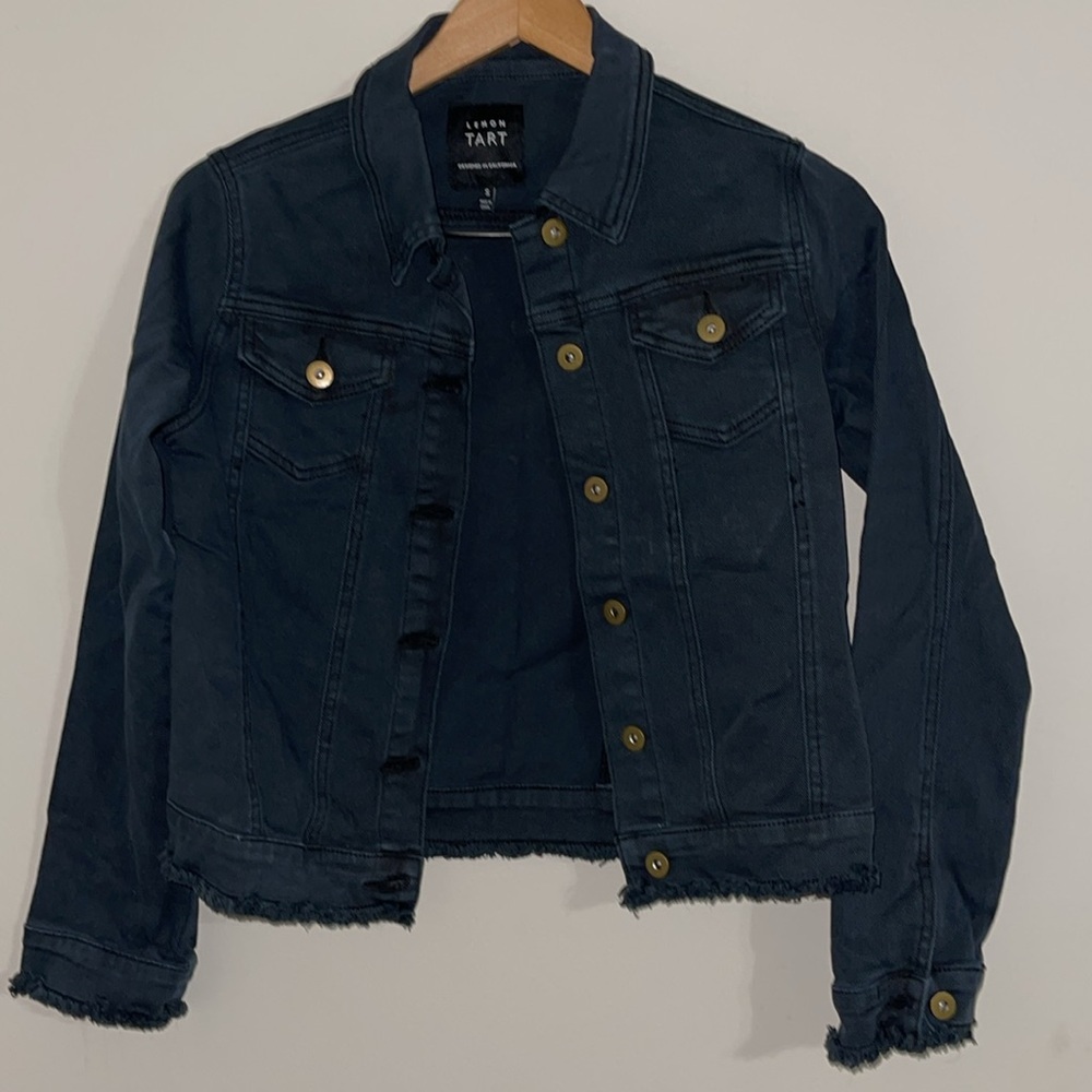 lemon tart women’s denim jacket small